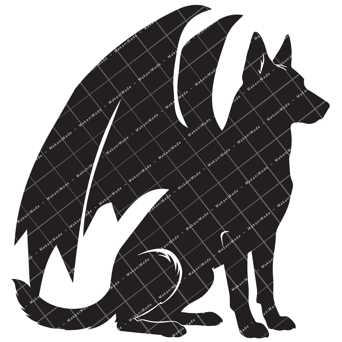 Dragon Wing Belgian Malinois Decal