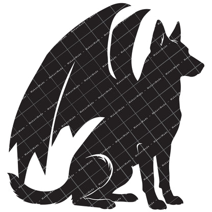 Dragon Wing Belgian Malinois Decal