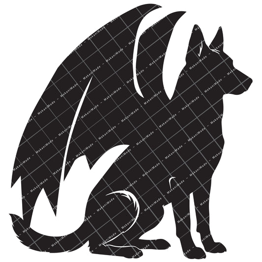 Dragon Wing Belgian Malinois Decal