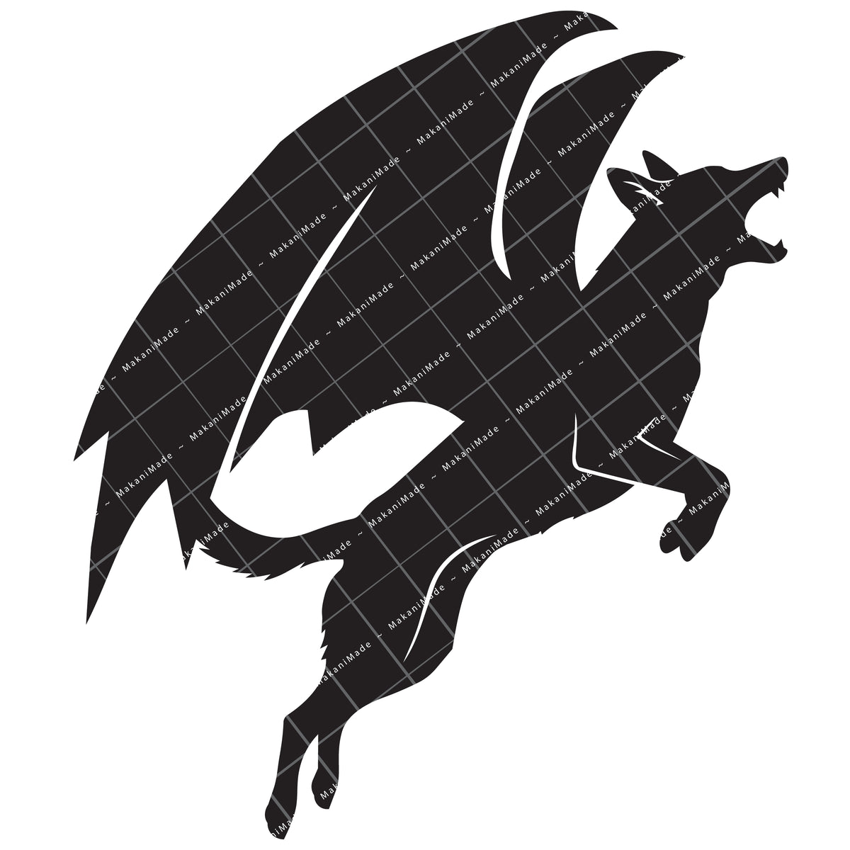 Leaping Dragon Belgian Malinois Decal