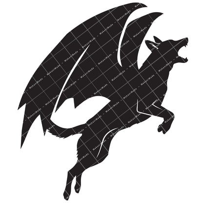 Leaping Dragon Belgian Malinois Decal