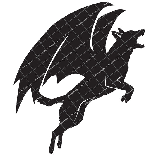 Leaping Dragon Belgian Malinois Decal