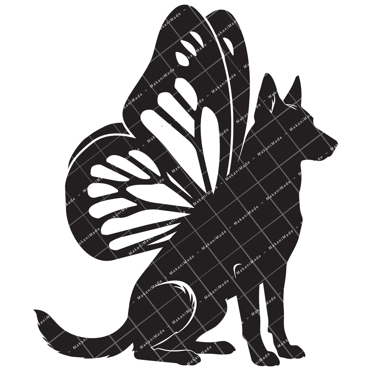 Monarch Wing Belgian Malinois Decal