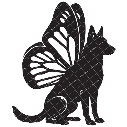 Monarch Wing Belgian Malinois Decal