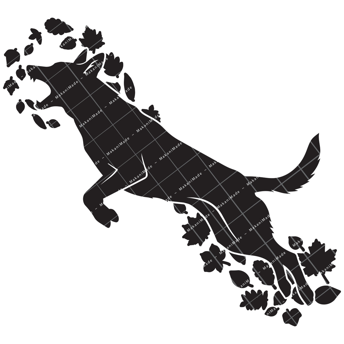 Fall Leaves Belgian Malinois Decal