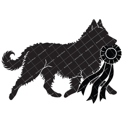 Rosette Winner Mudi Decal