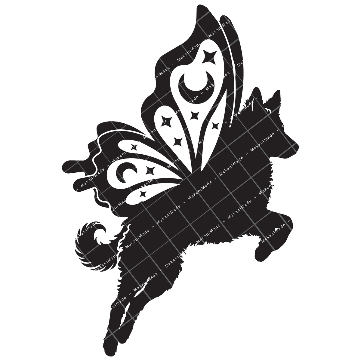 Leaping Butterfly Mudi Decal