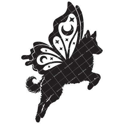 Leaping Butterfly Mudi Decal