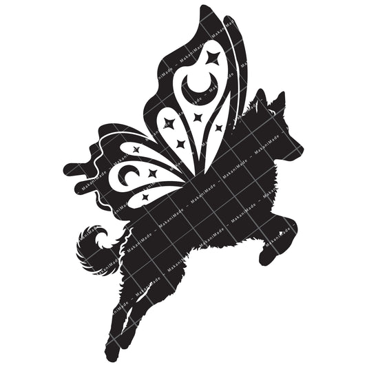 Leaping Butterfly Mudi Decal