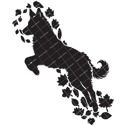 Fall Leaves Mudi Decal