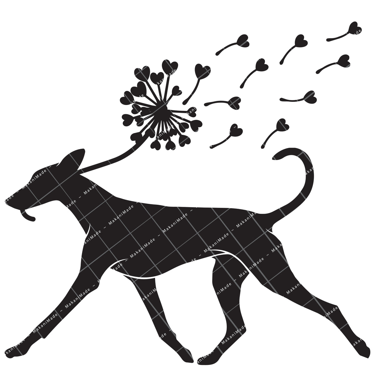 Dandelion Fluff Pharaoh Hound Decal