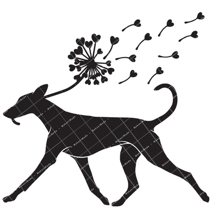 Dandelion Fluff Pharaoh Hound Decal