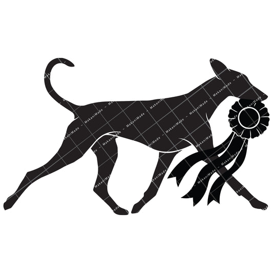 Rosette Winner Pharaoh Hound Decal