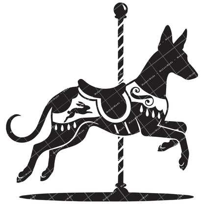 Carousel Pharaoh Hound Decal