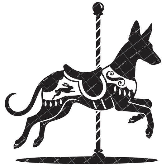 Carousel Pharaoh Hound Decal