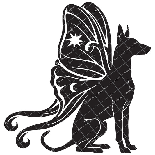 Moth Wing Pharaoh Hound Decal