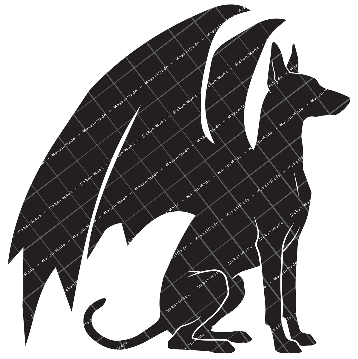 Dragon Wing Pharaoh Hound Decal