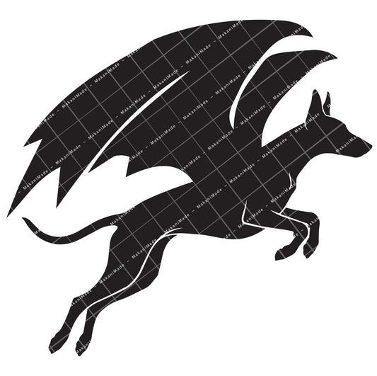 Leaping Dragon Pharaoh Hound Decal