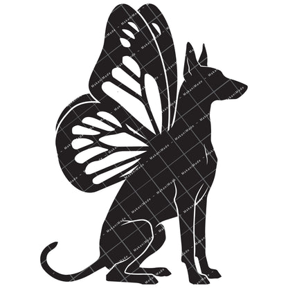 Monarch Wing Pharaoh Hound Decal