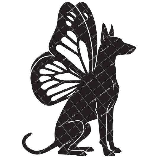 Monarch Wing Pharaoh Hound Decal