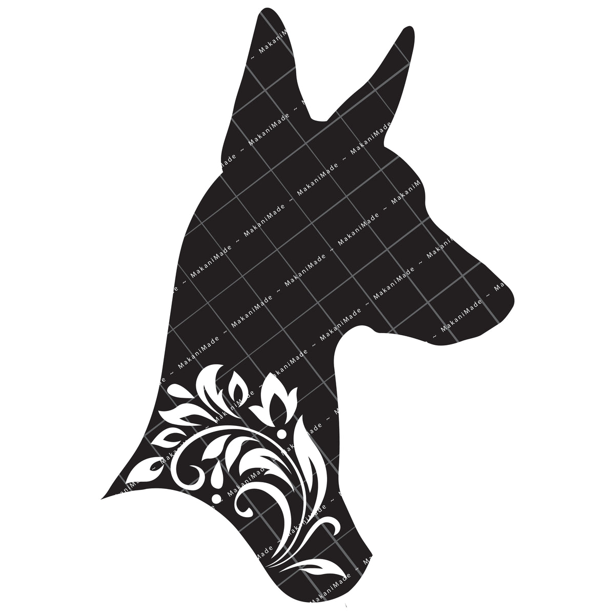 Profile Cutout Pharaoh Hound Decal