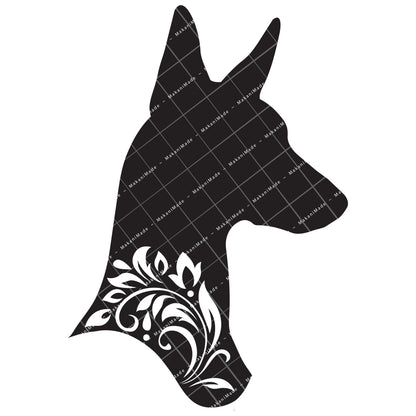 Profile Cutout Pharaoh Hound Decal
