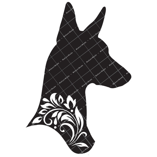 Profile Cutout Pharaoh Hound Decal