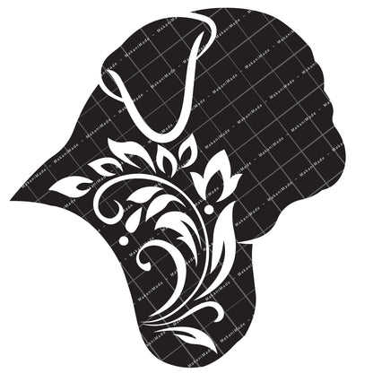 Profile Cutout Pug Decal