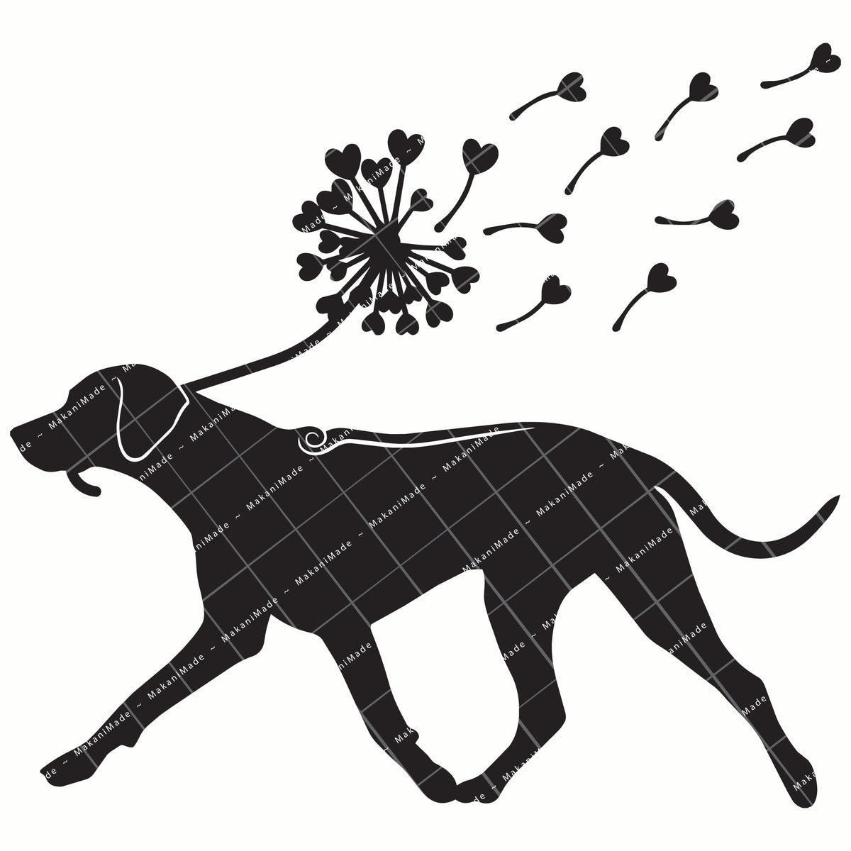 Dandelion Fluff Rhodesian Ridgeback Decal