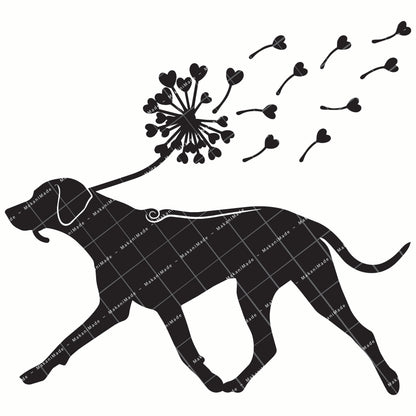 Dandelion Fluff Rhodesian Ridgeback Decal