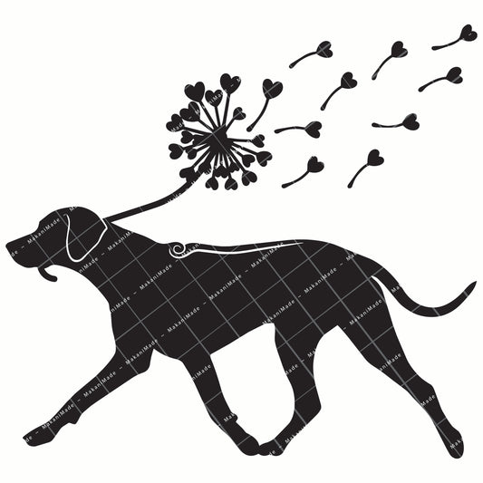 Dandelion Fluff Rhodesian Ridgeback Decal