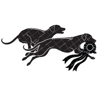 Coursing Rosette Rhodesian Ridgeback Decal