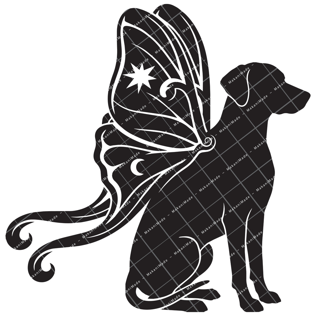Moth Wing Rhodesian Ridgeback Decal