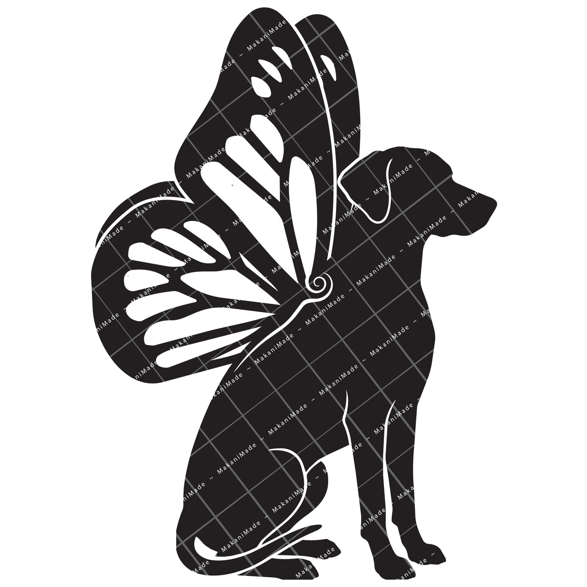 Monarch Wing Rhodesian Ridgeback Decal