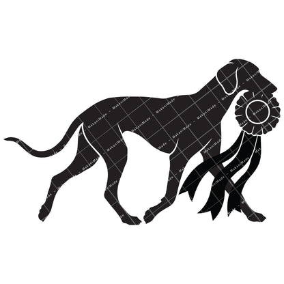 Rosette Winner Saluki (Smooth) Decal