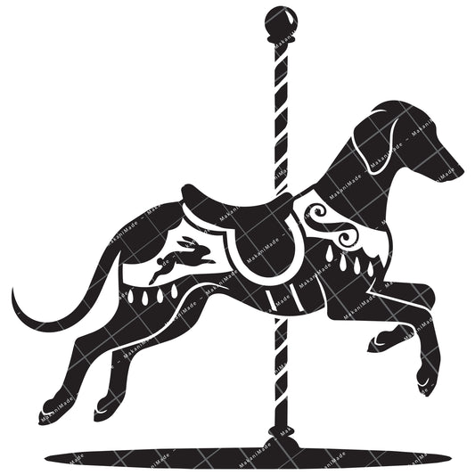 Carousel Saluki (Smooth) Decal