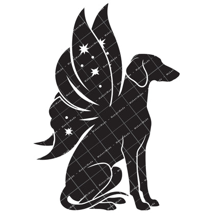 Fairy Wing Saluki (Smooth) Decal