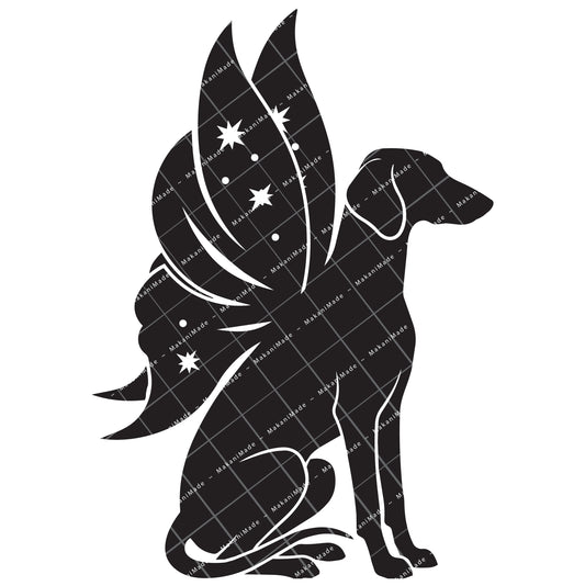 Fairy Wing Saluki (Smooth) Decal