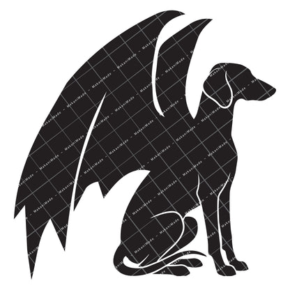 Dragon Wing Saluki (Smooth) Decal