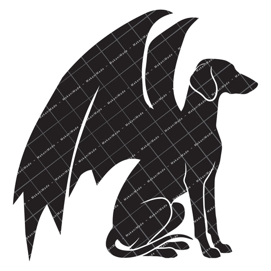 Dragon Wing Saluki (Smooth) Decal