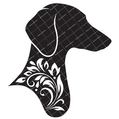 Profile Cutout Saluki (Smooth) Decal