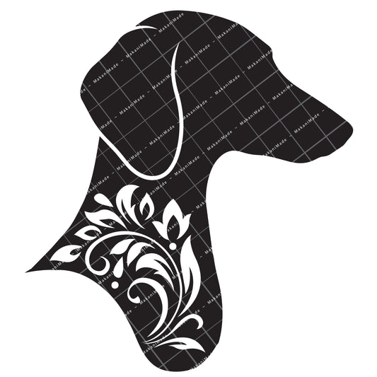 Profile Cutout Saluki (Smooth) Decal