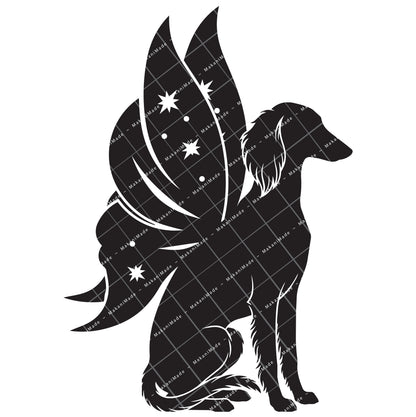 Fairy Wing Saluki (Feathered) Decal