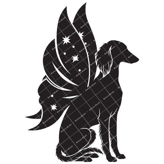 Fairy Wing Saluki (Feathered) Decal