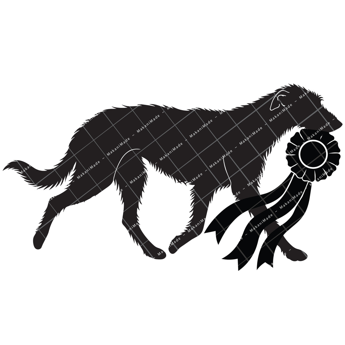 Rosette Winner Scottish Deerhound Decal