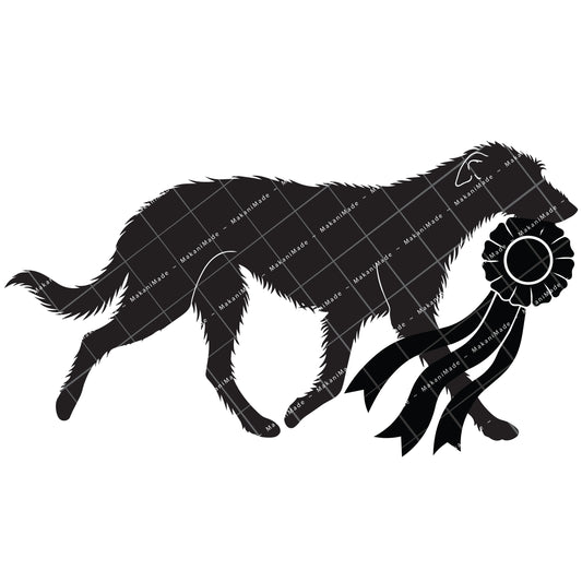 Rosette Winner Scottish Deerhound Decal