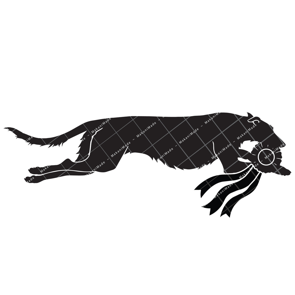 Coursing Rosette Scottish Deerhound Decal