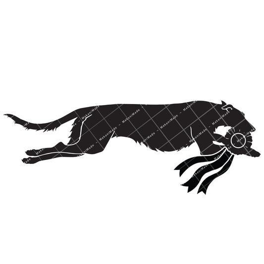 Coursing Rosette Scottish Deerhound Decal
