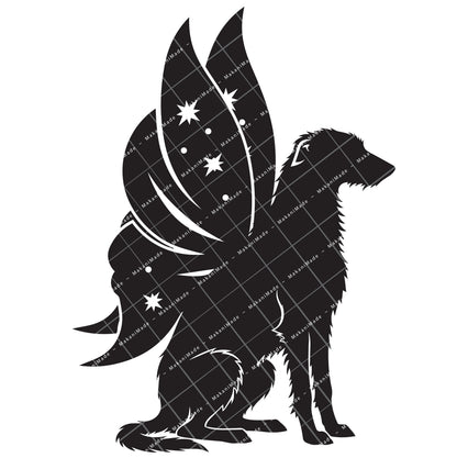 Fairy Wing Scottish Deerhound Decal