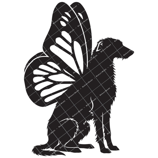 Monarch Wing Scottish Deerhound Decal